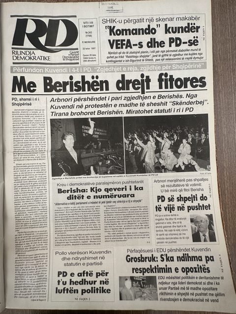 Rilindja Demokratike 1997-10-22